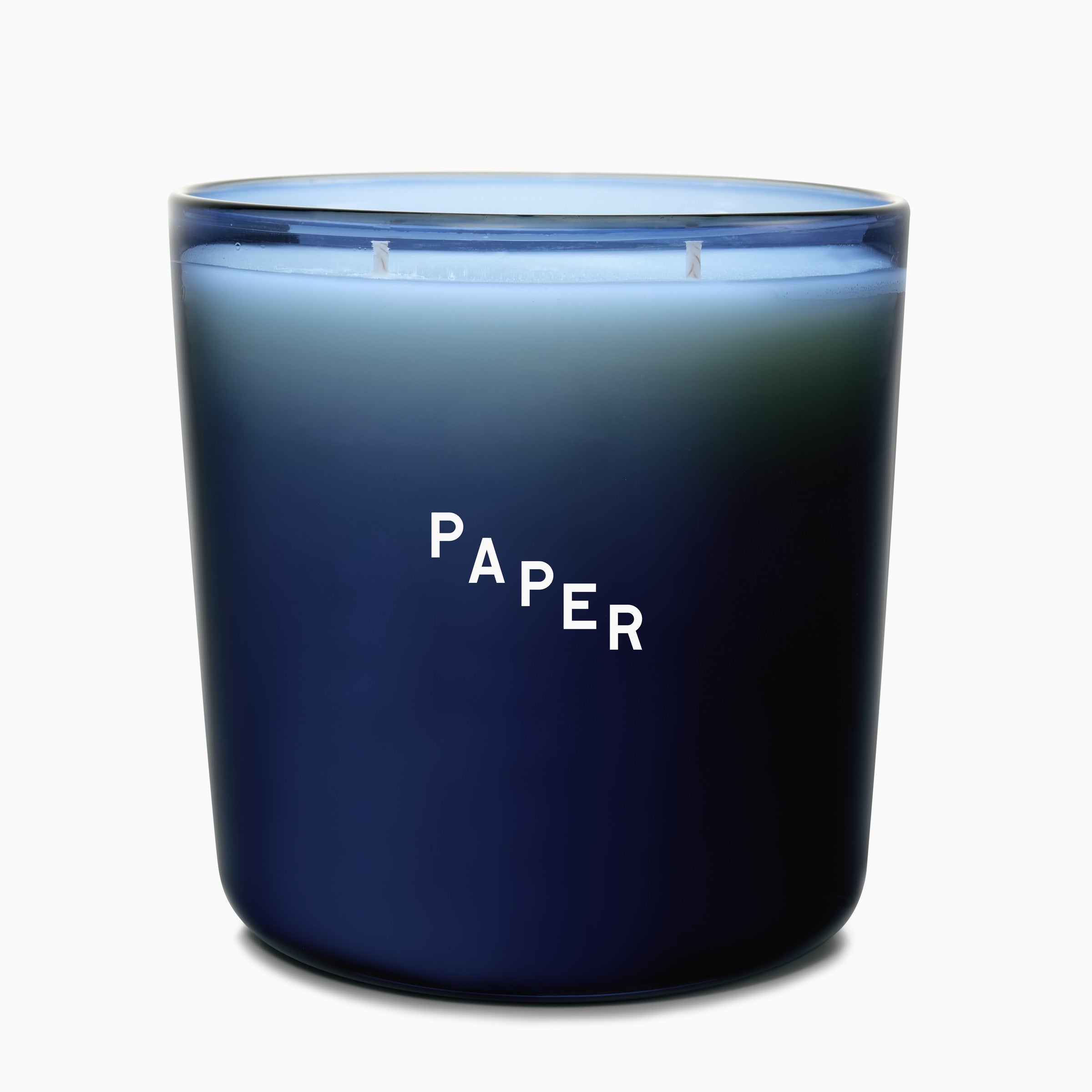 Paper Double Wick Handblown Candle